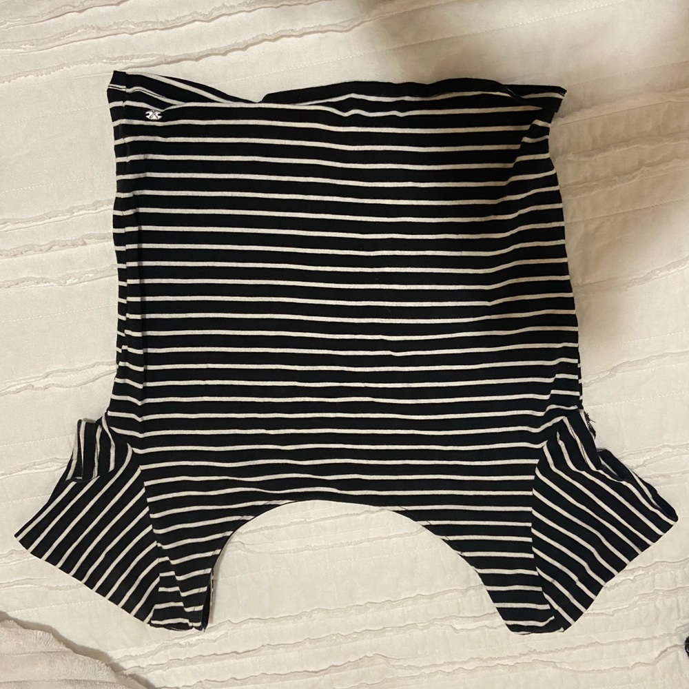 Hollister striped crop top